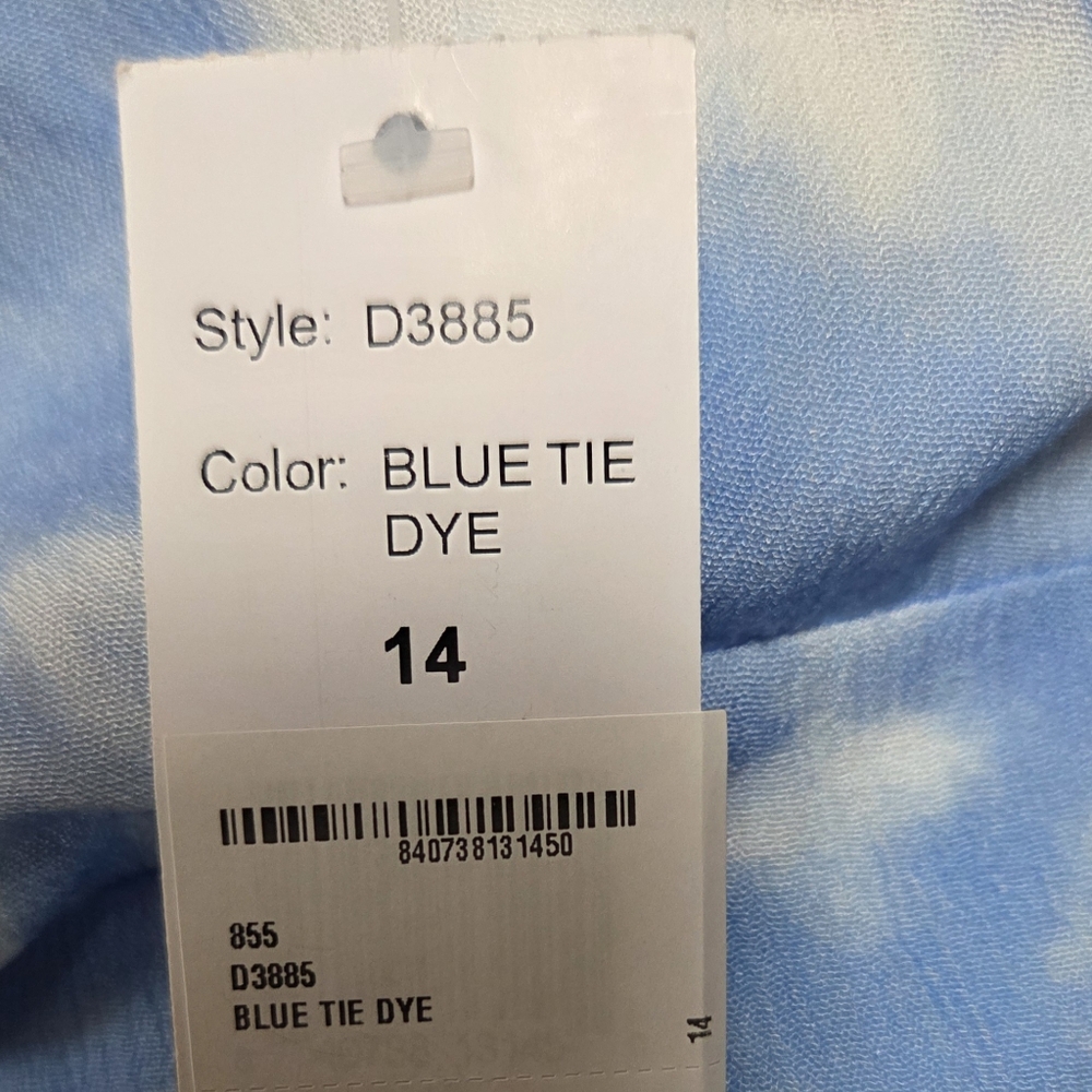 ALEXIA ADMOR Size 14 Blue White Apron Halterneck Open Back Tiered Maxi Dress NWT - Picture 9 of 14